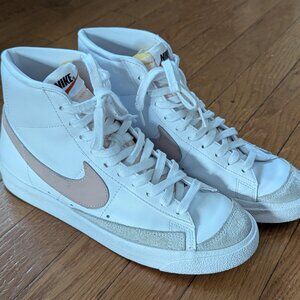 Nike Blazer Mid '77 Vintage White Pink Oxford Women's Sneakers EXCELLENT Size 9